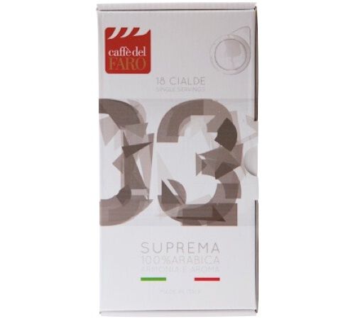 ESE pods - Suprema 100% Arabica - x18 - Caff&egrave; del Faro