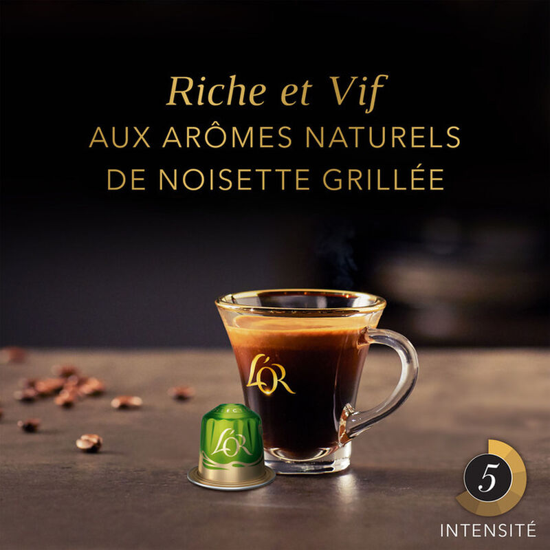 50 capsules compatibles Nespresso* Original Noisette - L'OR ESPRESSO image number 3