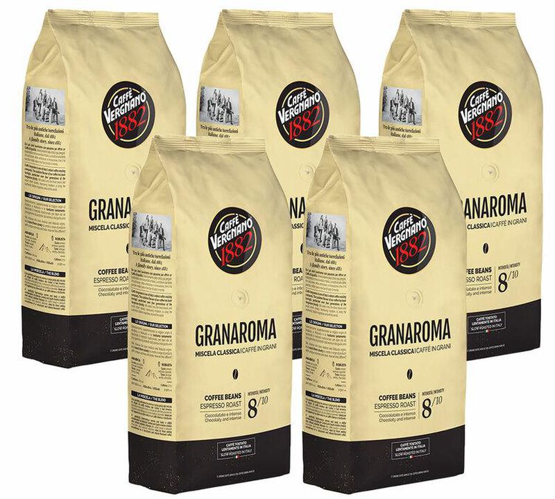 Caff&egrave; Vergnano - Caff&egrave; in grani per - Gran Aroma 5 x 1 kg image number 0