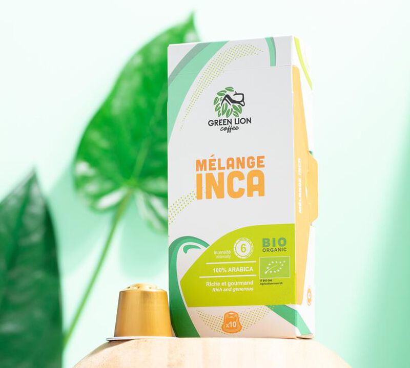 10 Capsules Bio Le m&eacute;lange Inca - Nespresso compatible - GLC (pour ajoutator) image number 2