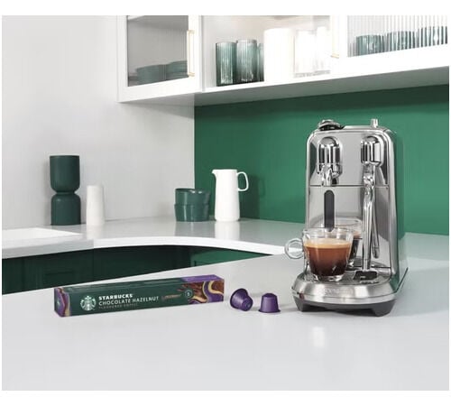 10 - Capsules compatibles Nespresso* Original - Caf&eacute; aromatis&eacute; Chocolate Hazelnut (10 boissons) - STARBUCKS image number 2