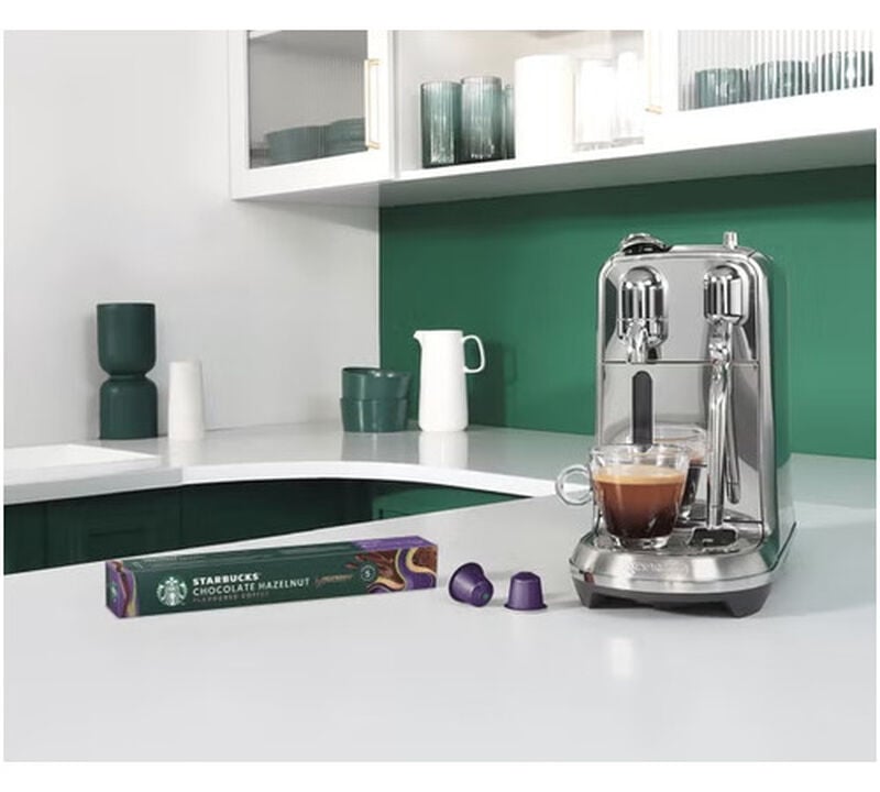 10 - Capsules compatibles Nespresso* Original - Caf&eacute; aromatis&eacute; Chocolate Hazelnut (10 boissons) - STARBUCKS image number 2