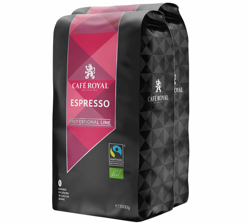 2 kg Caf&eacute; en grain Bio Espresso - Fairtrade/Max Havellaar - Cafe Royal image number 0