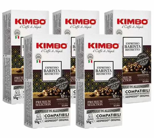 50 capsules compatibles Nespresso* Original Espresso barista ristretto - KIMBO