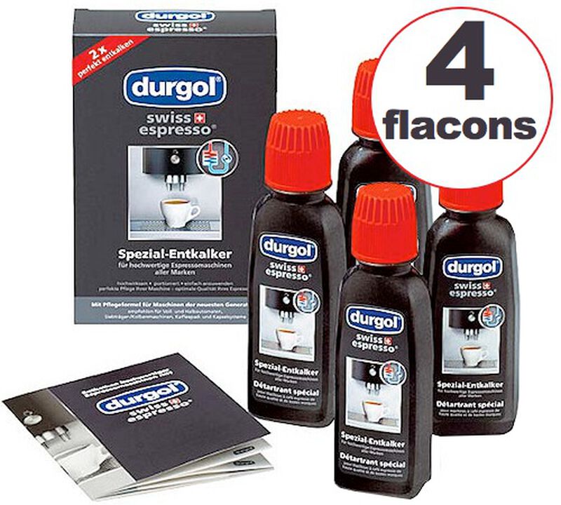 Durgol Swiss Espresso Coffee Machine Descaler 125ml - Pack of 4 image number 0