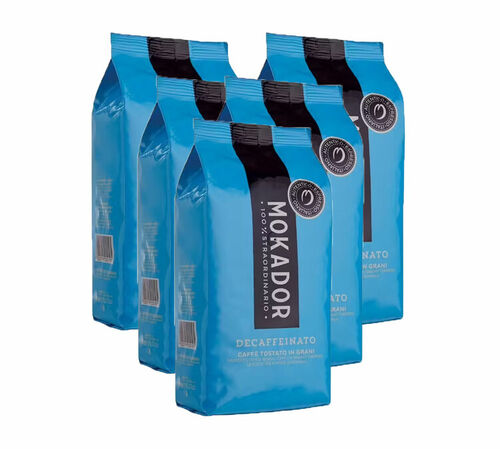 5 Kg Caf&eacute; en grain d&eacute;caf&eacute;in&eacute; - Mokador Castellari
