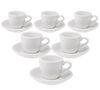 6 Tasses Espresso et sous-tasses Egg White Loveramics - 8 cl image number 0