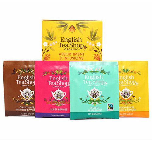 Assortiments Th&eacute;s et Infusions Bio - 4 x 20 sachets - ENGLISH TEA SHOP image number 2