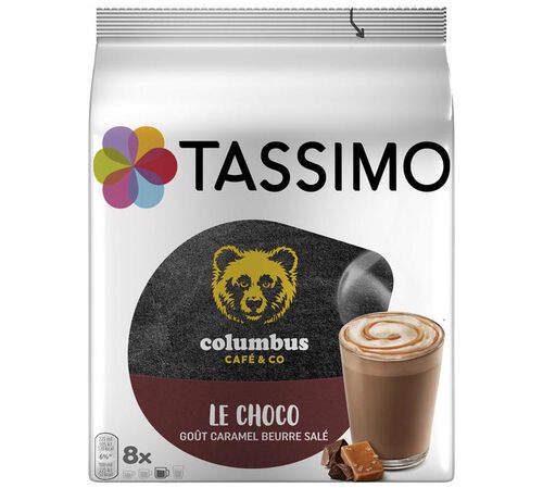 Tassimo pods Columbus Salted Caramel Chocolate x 8 T-Discs (best before 11/28)