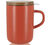 Ogo Living Juliet Stoneware Mug Acacia Lid with Strainer Paprika - 50cl image