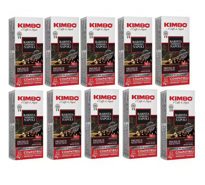 100 capsule compatibili Nespresso* Original Espresso Barista Napoli &ndash; Kimbo image number 0