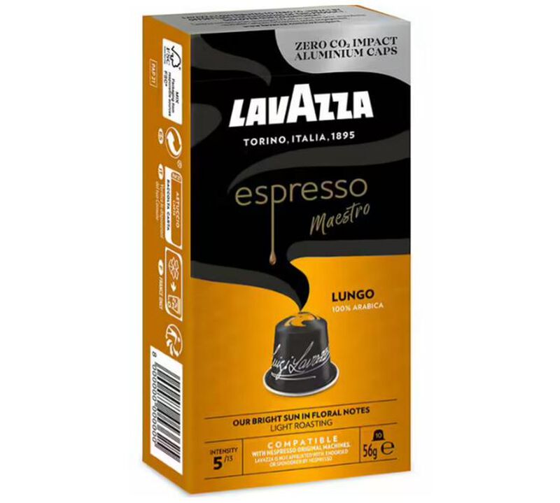 200 capsules compatibles Nespresso* Original Maestro Lungo - LAVAZZA image number 1