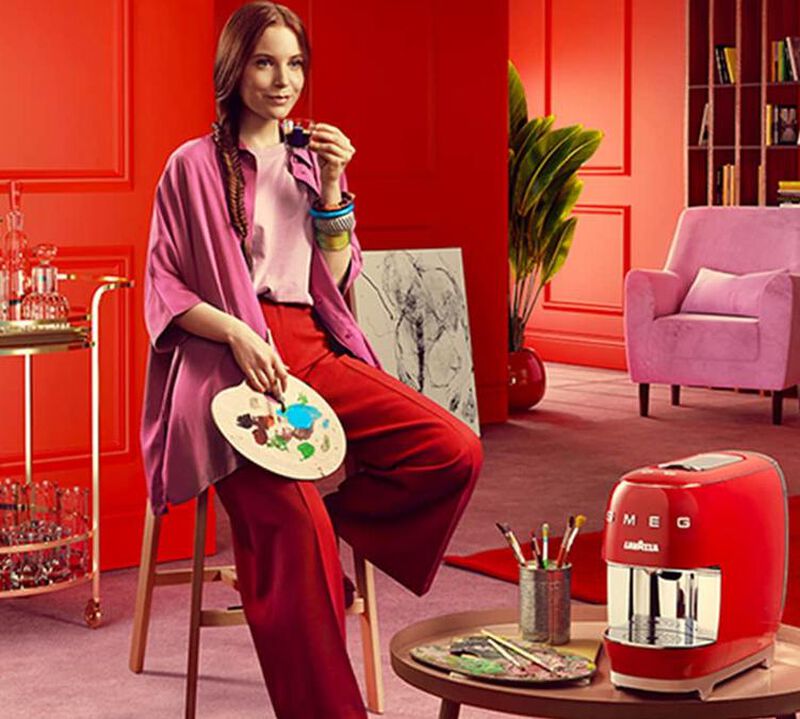 Machine &agrave; capsules A Modo Mio LM 200 Rouge - SMEG x Lavazza image number 3