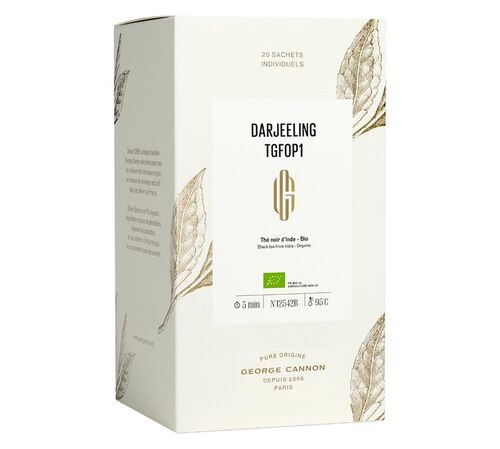 George Cannon Darjeeling Mahalderam organic black tea x 20 sachets