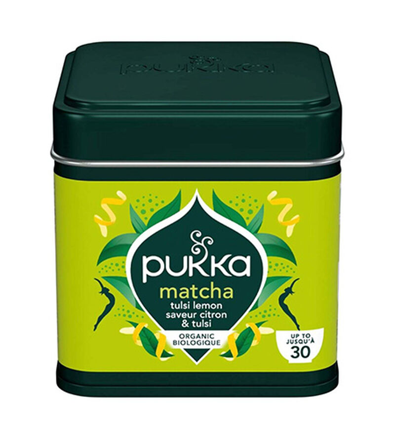 Th&eacute; Matcha tulsi citron Bio - 30 g - PUKKA image number 1