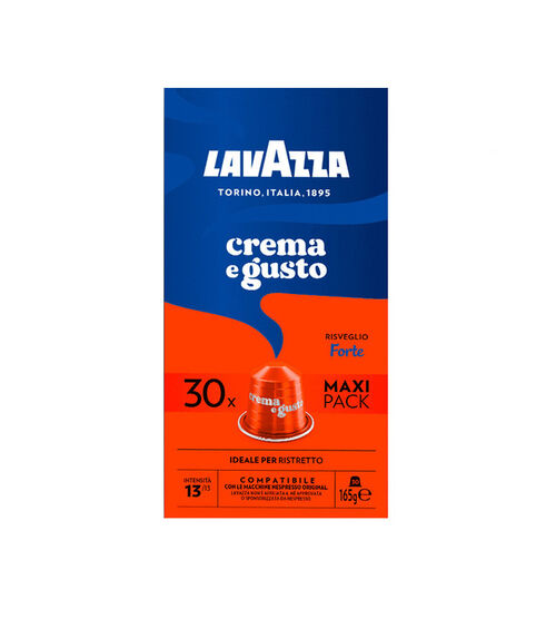 Lavazza Nespresso* Original Compatible Capsules Crema e Gusto Forte x 30