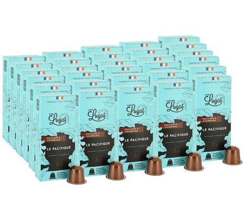 300 capsules compatibles Nespresso* Original Le Blend Pacifique - CAFES LUGAT