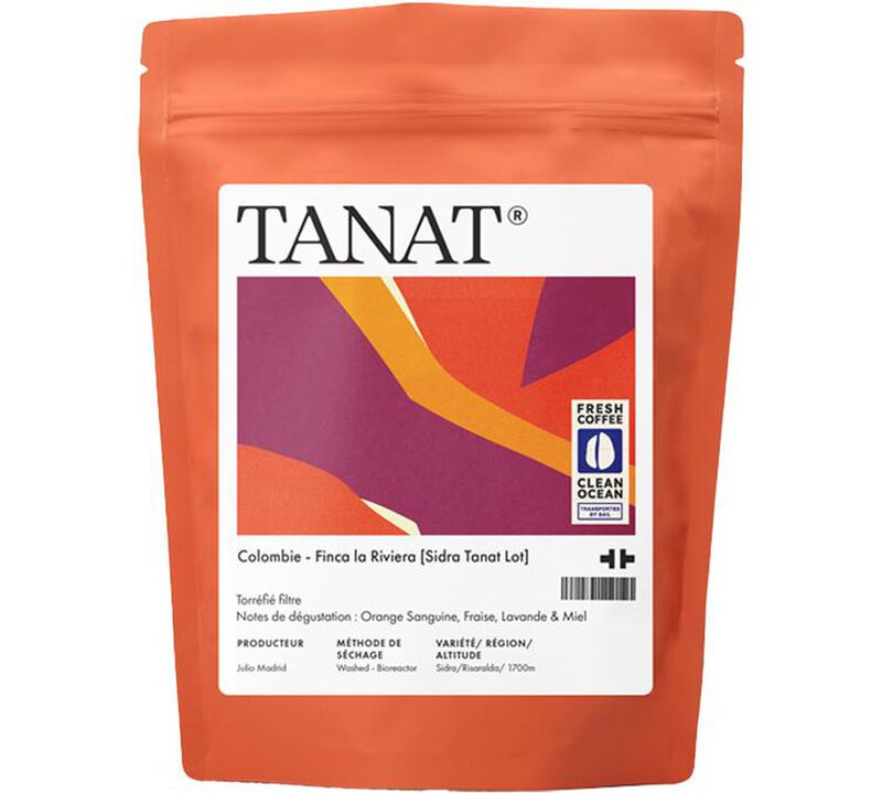 Caf&eacute; en grains - &nbsp;Colombie - Finca la Riviera [Sidra Tanat Lot] - 200g - TANAT image number 0