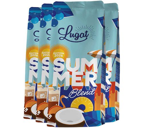Lugat - Caff&egrave; in grani Summer Blend 2026 - 4 x 230 g