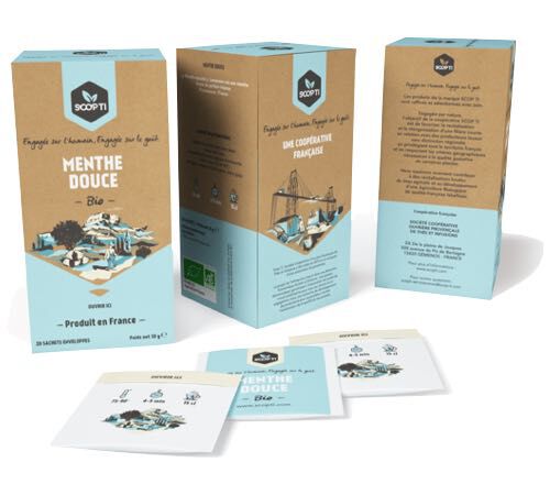 Infusion Menthe Douce Bio - 20 sachets - 1336 (SCOP TI)