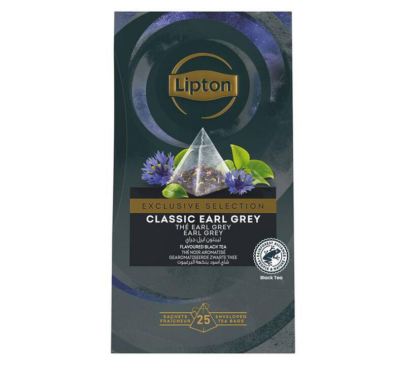 Earl Grey black tea - 25 pyramid tea bags - Exclusive Selection - Lipton image number 0