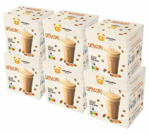 72 Nescaf&eacute;* Dolce Gusto* Compatible Pods Cappuccino &ndash; COLUMBUS