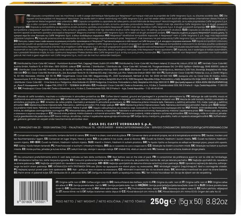 100 capsule compatibili Nespresso* Original Napoli &ndash; Caff&egrave; Vergnano image number 3