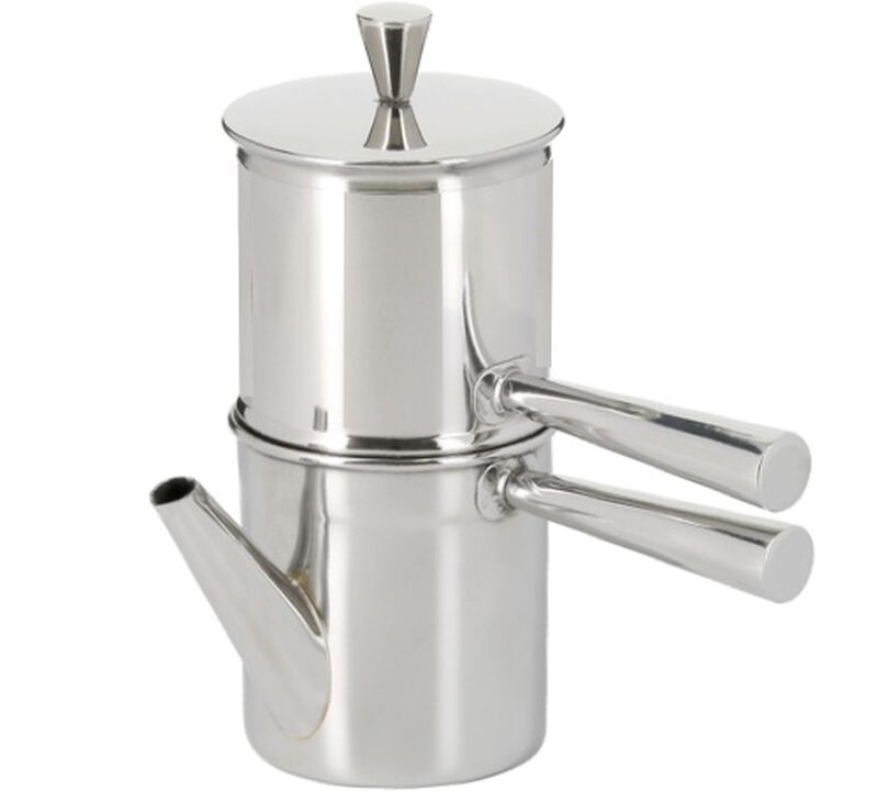 ILSA Neapolitan Flip Drip Coffee Maker in Stainless Steel - 1 cup image number 0