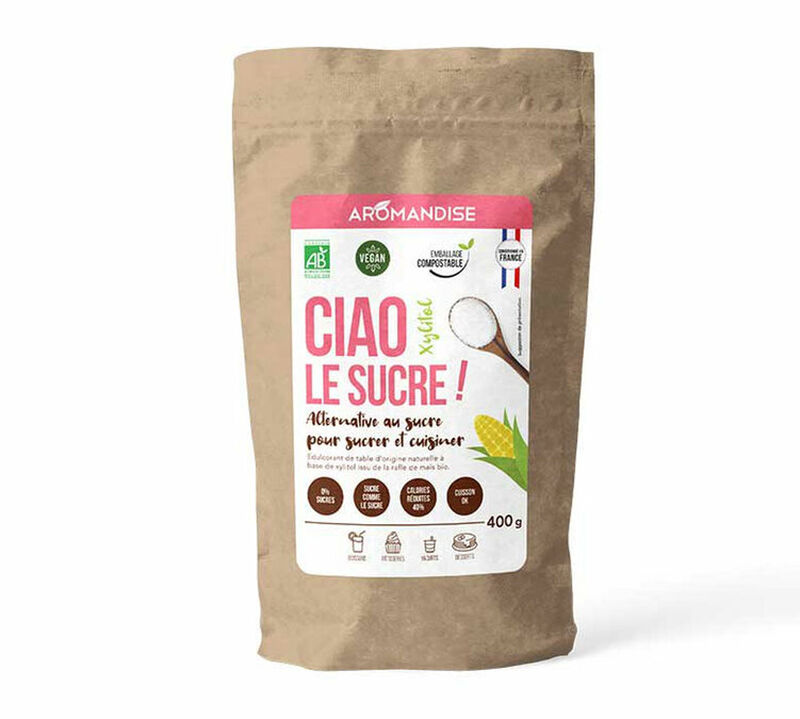 Aromandise  Zucchero biologico Xilitolo 400 g image number 0
