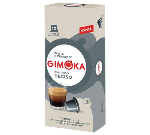 10 capsule compatibili Nespresso* Original Deciso &ndash; Gimoka