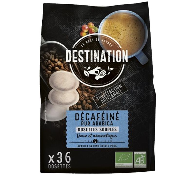 Senseo-Compatible Pods Organic Decaf Coffee by Destination x 36 image number 0