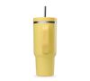 Gourde isotherme avec paille Travel cup jaune citron - 90 cl - QWETCH image number 2