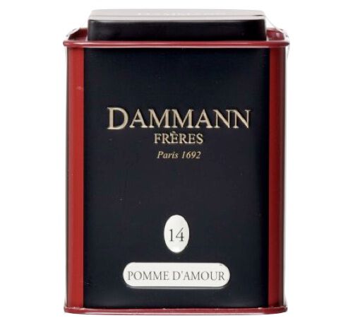 N&deg;14 Pomme d'amour black tea - 100g tin of loose leaf tea - Dammann Fr&egrave;res
