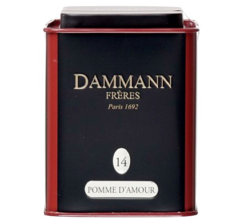N&deg;14 Pomme d'amour black tea - 100g tin of loose leaf tea - Dammann Fr&egrave;res image number 0