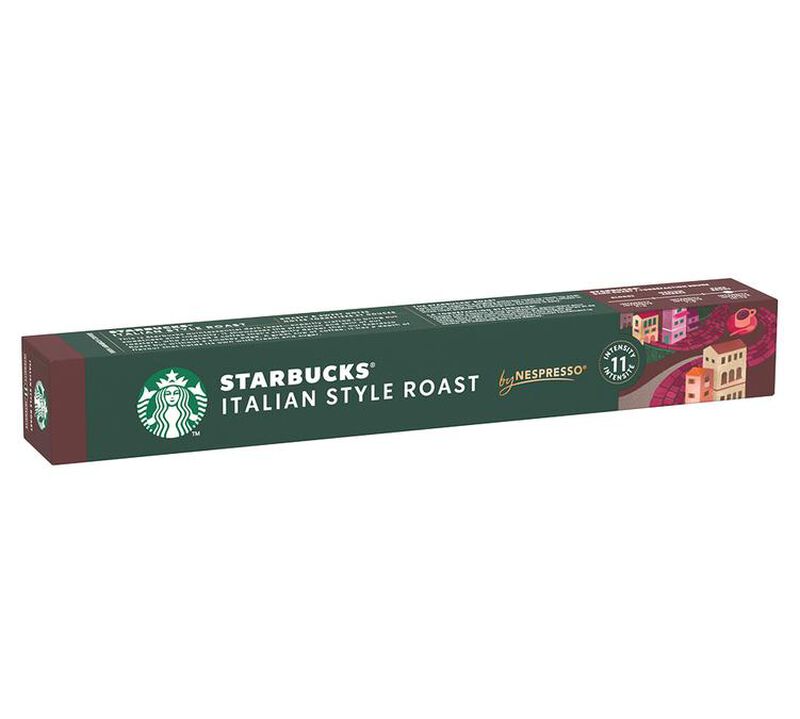 10 Nespresso* Original Compatible Capsules Italian Style Roast &ndash; STARBUCKS image number 0