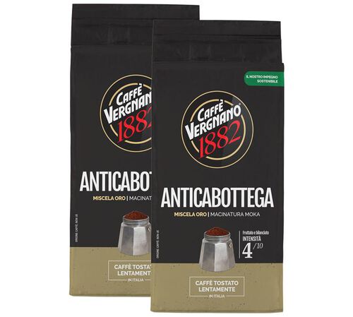 Caff&egrave; Vergnano Ground Coffee Antica Bottega - 2 x 250g