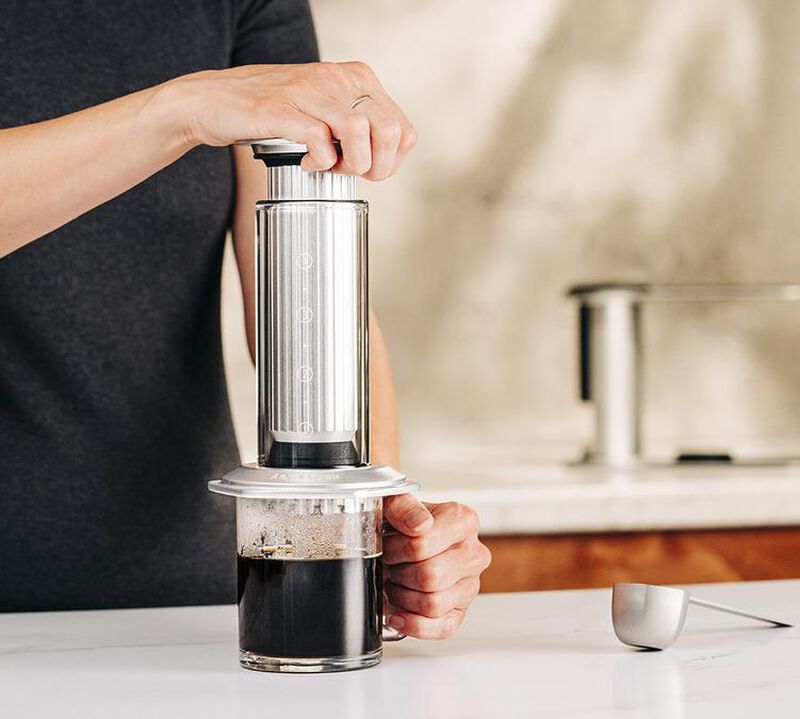 Aeropress Premium Portable Coffee Maker - Silver image number 9