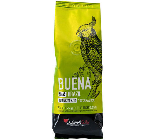 Cosmai Caff&egrave; - Caff&egrave; in grani - Br&eacute;sil Buena 100% Arabica - 250 g