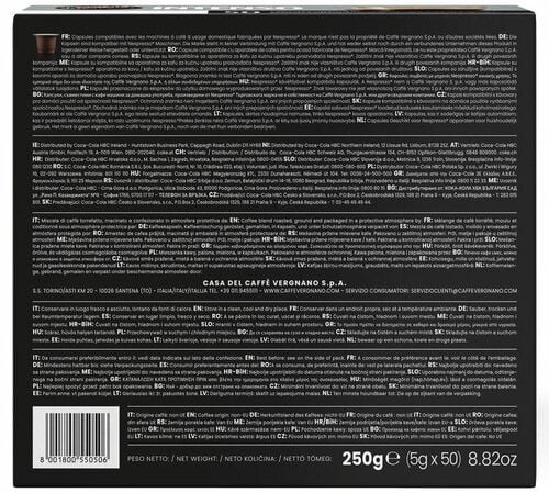 50 capsule compatibili Nespresso* Original Espresso Intenso &ndash; Caff&egrave; Vergnano image number 2