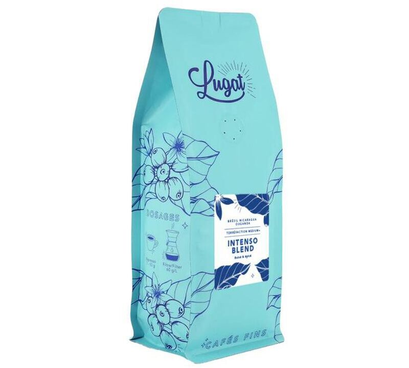 Lugat - Caff&egrave; in grani - Intenso Blend 1 kg image number 4