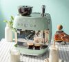 Machine expresso SMEG EGF03PGEU Vert d'eau Ann&eacute;es 50 avec moulin int&eacute;gr&eacute; image number 1