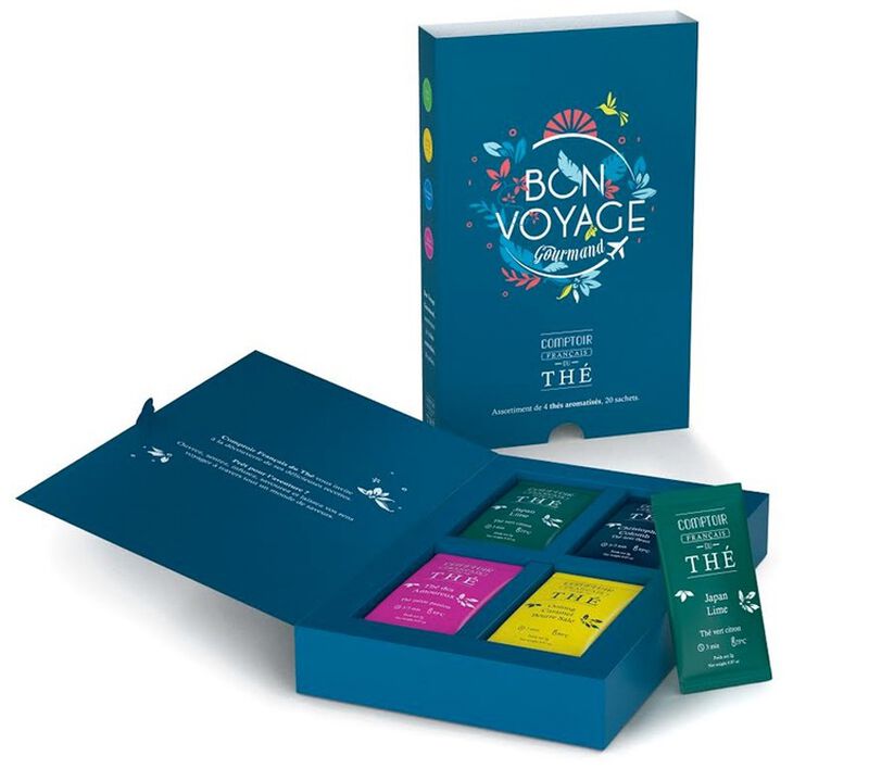 Tea selection box - Bon Voyage - 4 flavours - Comptoir Fran&ccedil;ais du Th&eacute; image number 0