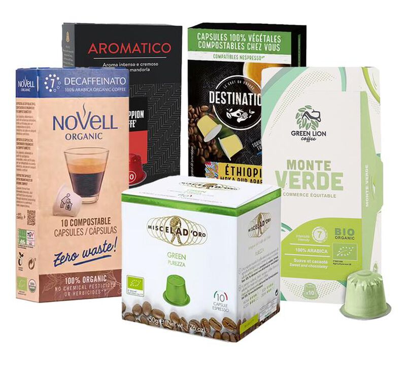 50 capsules compatibles Nespresso* Original Pack d&eacute;couverte Caf&eacute;s &eacute;thiques image number 0