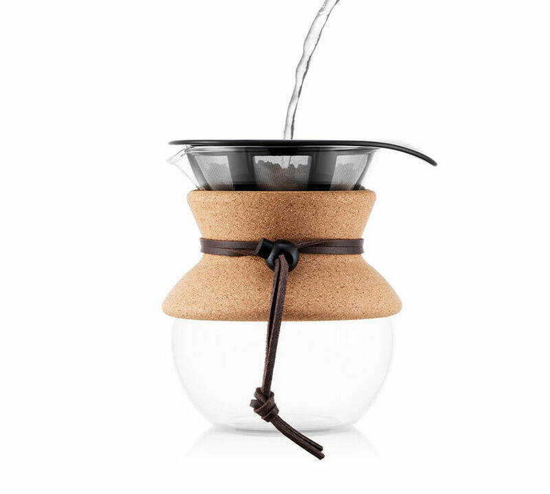 Bodum  - Caffettiera filtro manuale Pour Over Sughero e pelle - 4 tazze/50cl image number 2