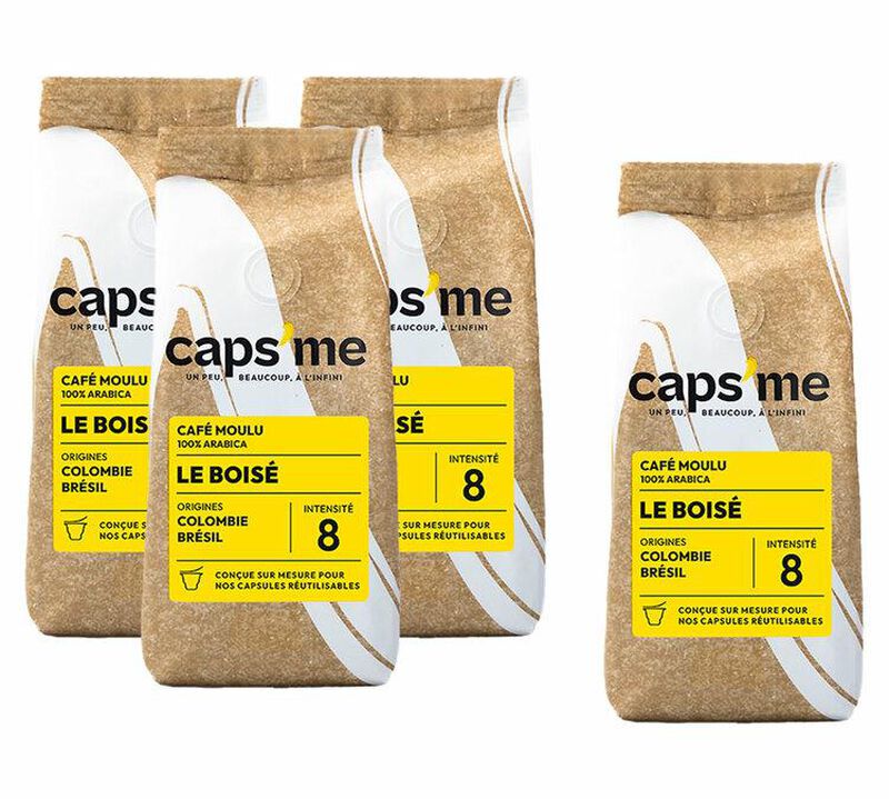 3+1 OFFERT - 800 g - Caf&eacute; moulu Le bois&eacute; - Caps me image number 0