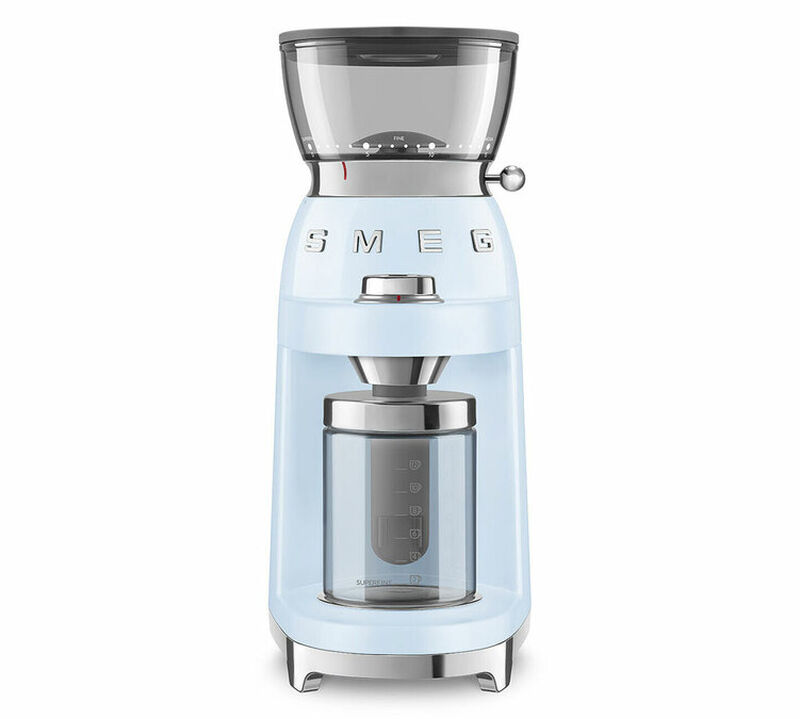 Moulin &agrave; caf&eacute; SMEG CGF03 Ann&eacute;es 50 Bleu Azur image number 0