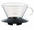 Dripper KALITA Wave 185 en verre avec support noir pour 2 &agrave; 4 tasses image
