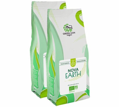 2 &times; 1 kg Kaffeebohnen &ndash; Nova Earth (ehemals Terre d&rsquo;Avenir) &ndash; GREEN LION COFFEE