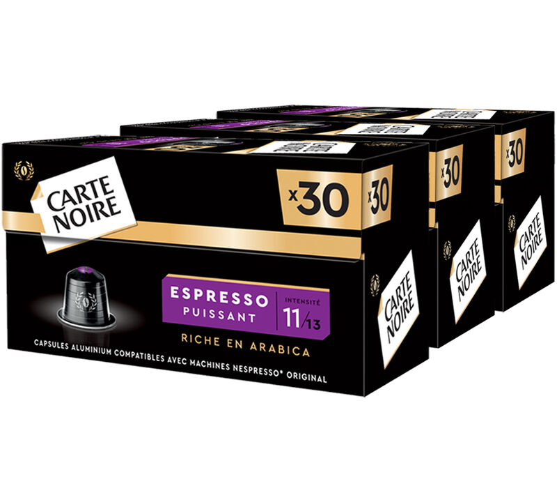 90 capsules compatibles Nespresso* Original Espresso Puissant n&deg;11 - CARTE NOIRE image number 0