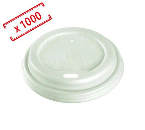 1000 couvercles en PLA pour gobelets 30 cl (boisson froide)
